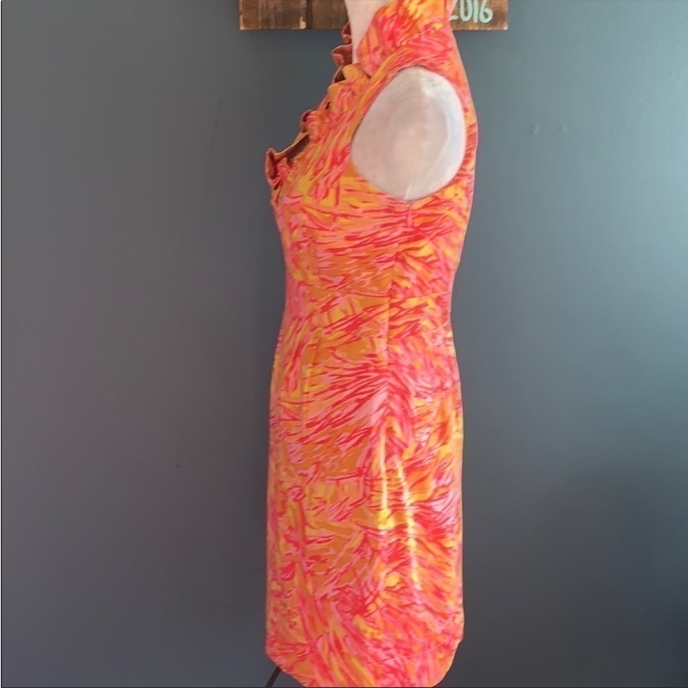 Just… Taylor Ruffle Neck Sleeveless Dress Sz 6 EUC - Picture 3 of 7
